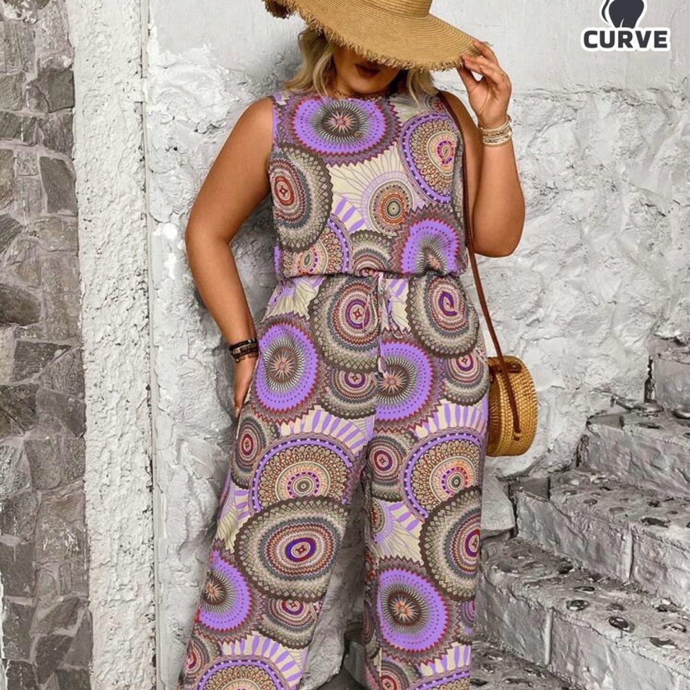 SHEIN Colorful Mandala Jumpsuit